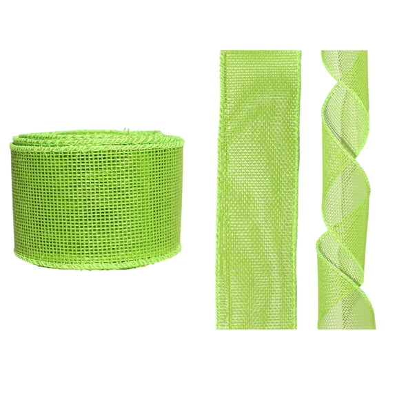 Decorative Ribbon, Gift Box Packaging & Holiday Party Decoration, 3M Length 5Cm Width Imitation Burlap Textured Ribbon For Diy Bow Making, Easter Crafts, And Festive Decorations