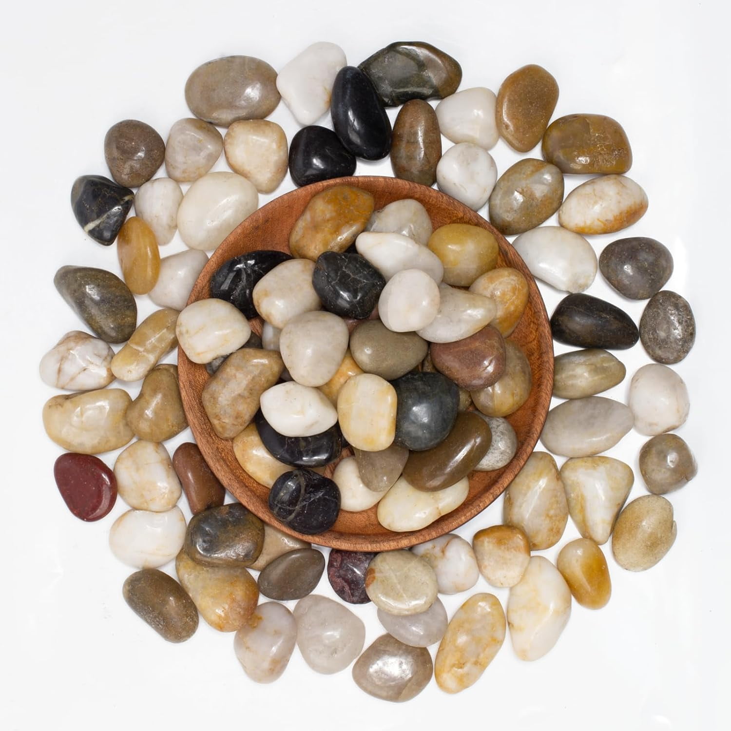 Decorative River Rocks 0.5-1inch 10 lbs | Garden Stones for Aquarium ...