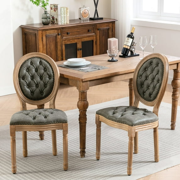 Decorative Rivet Inset, Double Resilience / American Style Dining Chairs for Sitting Room