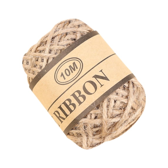 Decorative Rope | Jute Twine String for DIY Crafts, Gift Wrapping & Gardening | 1.5mm Thick Natural Fiber Cord for Photo Wall Decor, Wine Bottles, Holiday & Wedding Projects | 10 Meter Roll