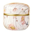 thumbnail image 1 of Decorative Round Teas Canister Rustproof Tinplate Construction Multipurpose Container For Cosmetics Organizing, 1 of 9