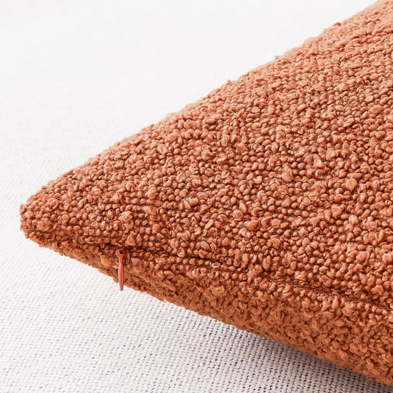 Decorative , Rust, 18 x 18 Inches, Pack of 2 - Textured Boho Pillow ...