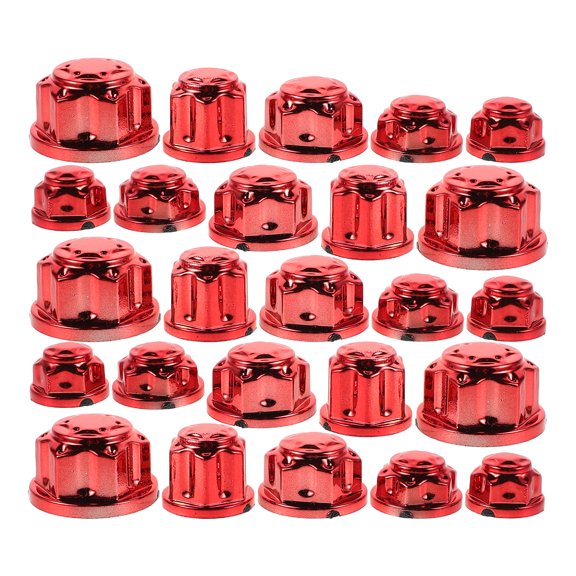 Electric Vehicle Anti-fall Block Decorative Screw Caps 15.00X11.00X1.20CM Red