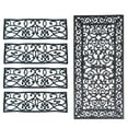 thumbnail image 1 of AmeriHome Decorative Scrollwork Entryway Rubber Mat Set - 5 Piece, 1 of 8