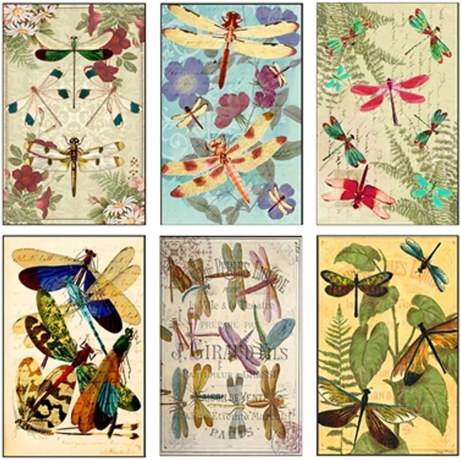 Decorative Set of Dragonflies Mini Matchboxes Candle and Fireplace Wood ...