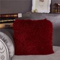 thumbnail image 1 of Amazing Rugs  18 x 18 in. Decorative Shaggy Pillow with Lurex in Red, 1 of 5