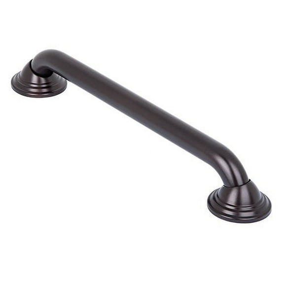 Decorative Shower Grab Bar-16" Oil Rubbed Bronze Bathroom Grab Bars for Seniors-Non-Slip Bathroom and Household Handicap Safety Bar, Bars for Elderly, Wall Handle Secure Grip & Home Care Accessories