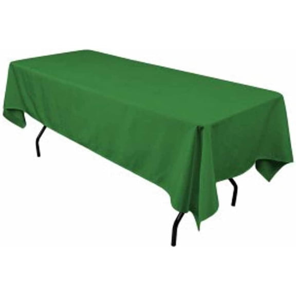 Decorative Silk Inc, Polyester Rectangular Tablecloth 60"x144" (Kelly Green)