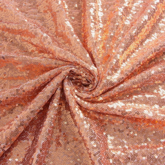 Decorative Silk Inc Sequin Fabric Glitter Embroidery Fabric by The Yard Material for DIY Sewing Curtain Backdrop Tablecloth Table Linen Runner Clothes (50 Yard,Blush )