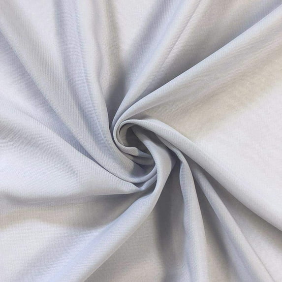 Decorative Silk Inc Solid Chiffon Fabric Polyester Dress Sheer 58/60" Wide by The Yard All Colors(1 Yard, Silver)