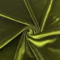 thumbnail image 1 of Decorative Silk Inc Stretch Velvet Fabric is 58/60" inches Wide (1 Yard, Olive), 1 of 1