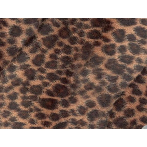 Decorative Silk Inc. VELBOA FAUX FUR CHEETAH ANIMAL PRINT FABRIC 58"/ 60" BY THE YARD (BABY CHOCOLATE)