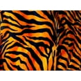thumbnail image 1 of Decorative Silk Inc. VELBOA FAUX FUR ZEBRA ANIMAL PRINT FABRIC 58"/ 60" BY THE YARD ( ORANGE), 1 of 1