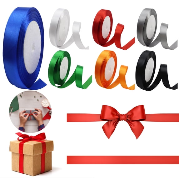 Decorative Silk Ribbons and Bows, Elegant Fabric Gift Wrapping for Wedding, Christmas, and Special Occasions