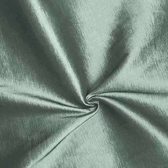 Decorative Silk inc Stretch Taffeta Fabric 60" Inch Wide- for Weddings, Decor, Gowns, Sheets, Costumes, Dresses(1 Yard, Silver)