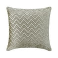 thumbnail image 1 of Decorative Silver 12"x12" (30x30 cm) Throw Pillow Covers, Velvet Chevron Throw Pillows For Sofa, Geometric Pattern Modern Style - Mica Chevron, 1 of 5