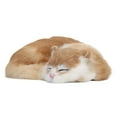 thumbnail image 1 of Decorative Sleeping Cat Figurine, Soft Collectible Plush Sleeping Cat Model Furry For Office, 1 of 7