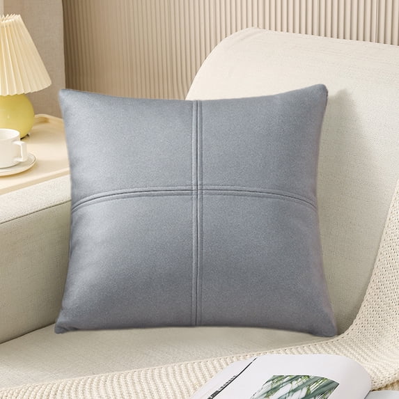 Decorative Soft Sofa Pillow with Lumbar Support for Bed, Office, and Living Room – Stripe Pattern Fabric Cushion for Fall and Winter Home Comfort