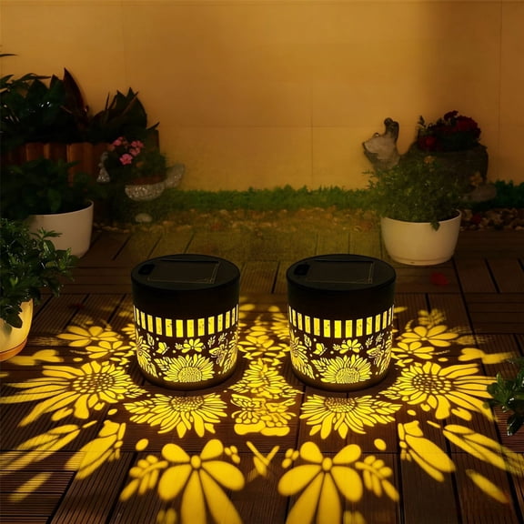 Decorative Solar Mandala Lights,Metal Solar Mandala Lights Outdoor Wall Lights Solar Powered Deck Step/Wall Lights Waterproof Solar Fence Light for Garden Post Patio Backyard Yard Decor,1Pcs(B)