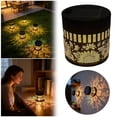 thumbnail image 1 of Decorative Solar Mandala Lights, Metal Solar Powered Outdoor Deck Step Wall Lights, Mandala Theme Waterproof Fence Light for Garden Post Patio Backyard Yard Decor, 1 of 7