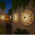 thumbnail image 1 of Decorative Solar Mandala Lights Outdoor, Metal Solar Powered Fence Deck Step Wall Lights, Waterproof Mandala Solar Lights for Garden Fence Post Patio Backyard Yard Decorative Lighting Colorful-1PC, 1 of 6