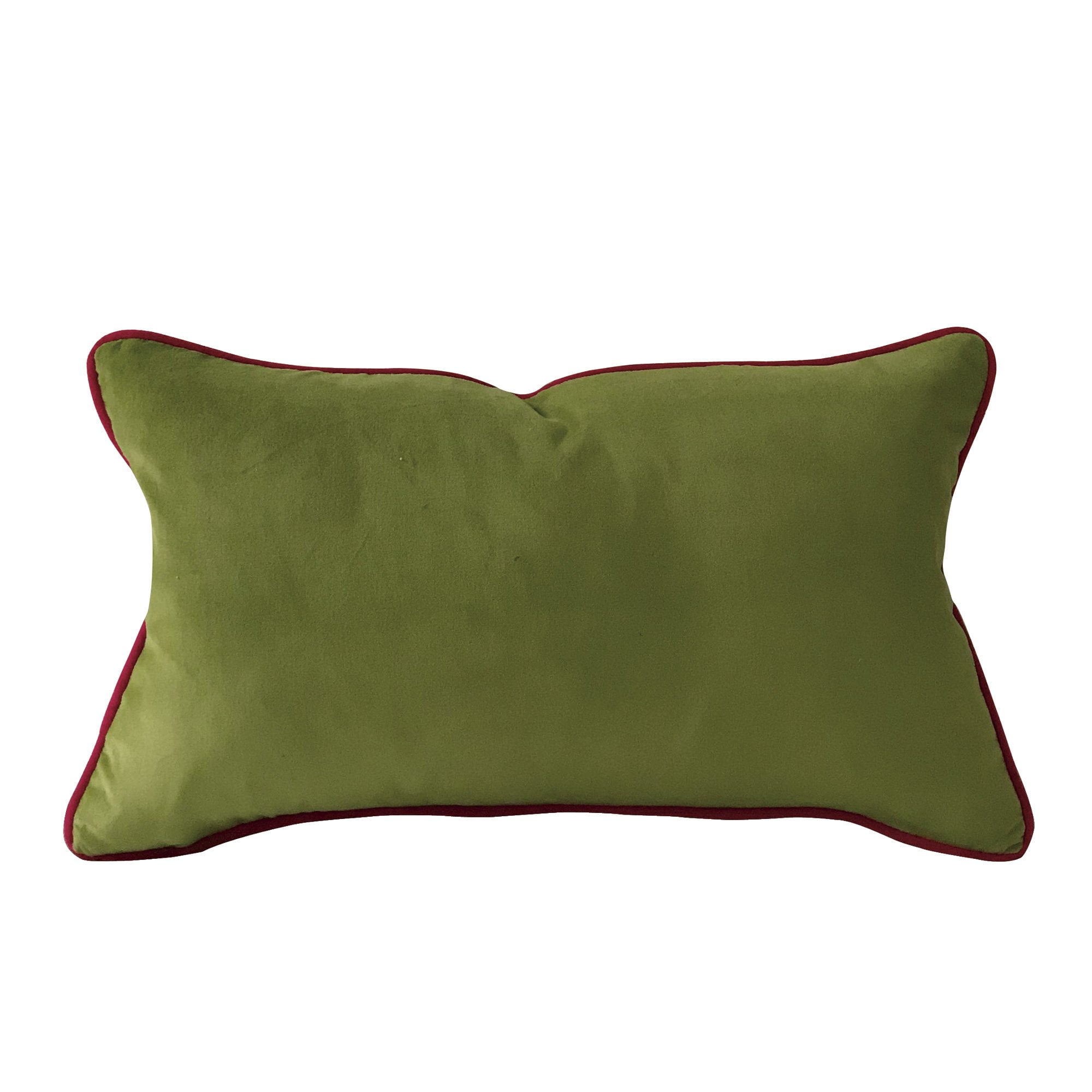 Kufri Rustic Solid Designer Pillow Cover in Olive – Linen + Cloth