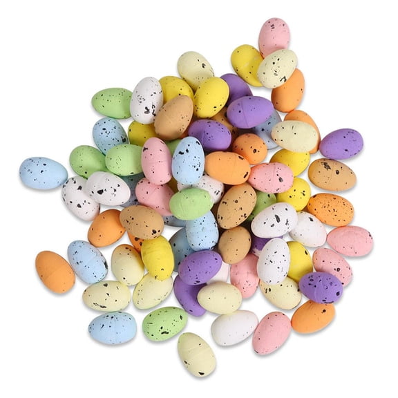 Decorative Speckled Foam Eggs For Spring Crafts And Basket Fillers In Assorted Pastel And Bright Colors
