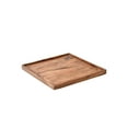 thumbnail image 1 of Decorative Square Acacia Wood Tray, Home Decor, 10.5" Square & 0.75" high, 1 of 4