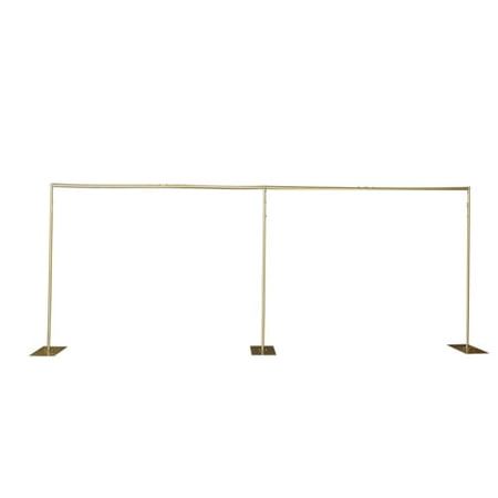 Decorative Square Arch Rack 9.8*19.7ft Curtain Frame Telescopic with Steel Base