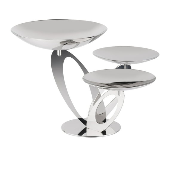 Decorative Stand stainless steel. The perfect gift for the wedding registry, birthday parties, holidays. Luxury Made in Italy.