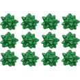 thumbnail image 1 of Decorative Star Gift Bows 3-3/4 Inch Medium Emerald Green (12/Pkg) Pkg/1, 1 of 2