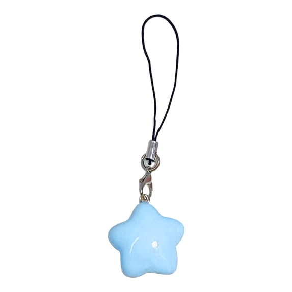 Decorative Star Pendant, Cosmug Blue Bag Charm, Lightweight Hanging Ornament, for Keychain, Backpack, Purse and Daily Accessory, Blue
