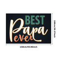 thumbnail image 1 of Decorative Stars Best Papa Ever Heart Elements Father's Day Family Celebration for Father's Day Party Indoor Decoration Family Gathering, 1 of 8