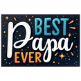 thumbnail image 1 of Decorative Stars Best Papa Ever Heart Elements Father's Day Family Celebration for Father's Day Party Indoor Decoration Family Gathering, 1 of 7