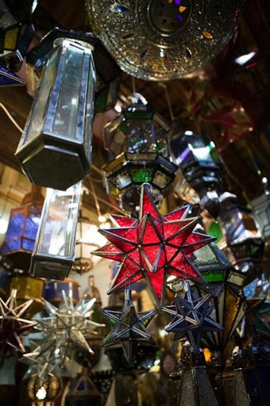 Decorative Stars The Souqs of Marrakech Marrakech Morocco Canvas Art - Walter Bibikow DanitaDelimont (23 x 34)