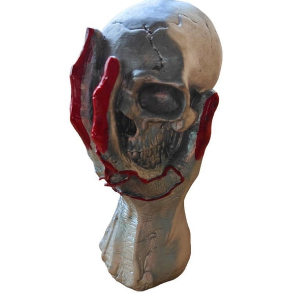 Decorative Statue Resin Severed Hand Holding Skeleton Head 7X3 Inch 1 Piece Spooky Halloween Prop for Indoor Table and Wall Display for Halloween Party