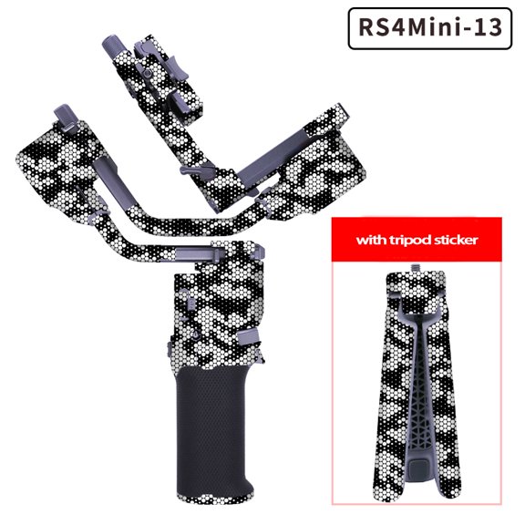 Decorative Sticker Kit for DJI RS 4 Mini,Waterproof Skin Sticker Decal for DJI RS 4 Mini Gimbal Cell Phone Stabilizer,Anti-Scratch Protective Film