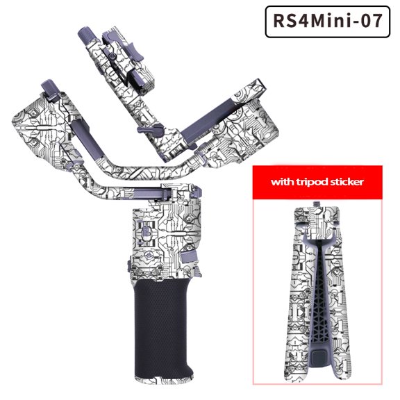 Decorative Sticker Kit for DJI RS 4 Mini,Waterproof Skin Sticker Decal for DJI RS 4 Mini Gimbal Cell Phone Stabilizer,Anti-Scratch Protective Film