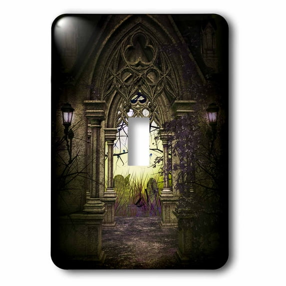 3dRose, Decorative Stone Arch With A Fantasy Feel, single toggle switch