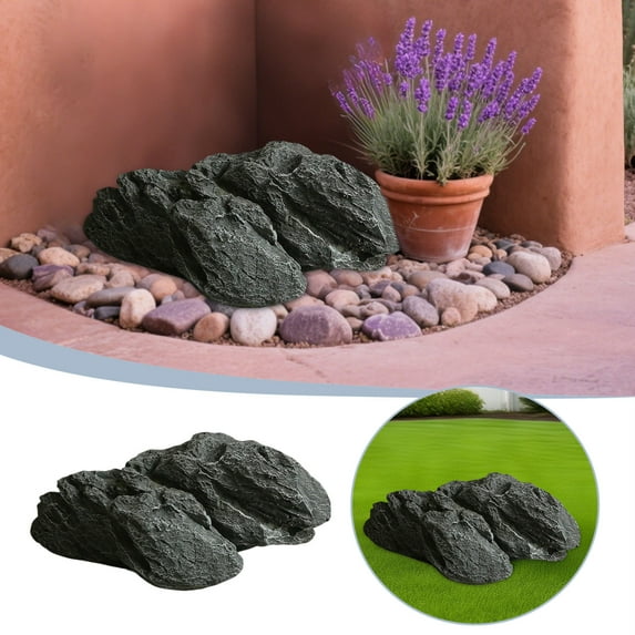 Decorative Stones Foam Pseudorock for Landscaping Rock Cover Courtyard and Well Cover Ideal for Garden and Outdoor Decorations