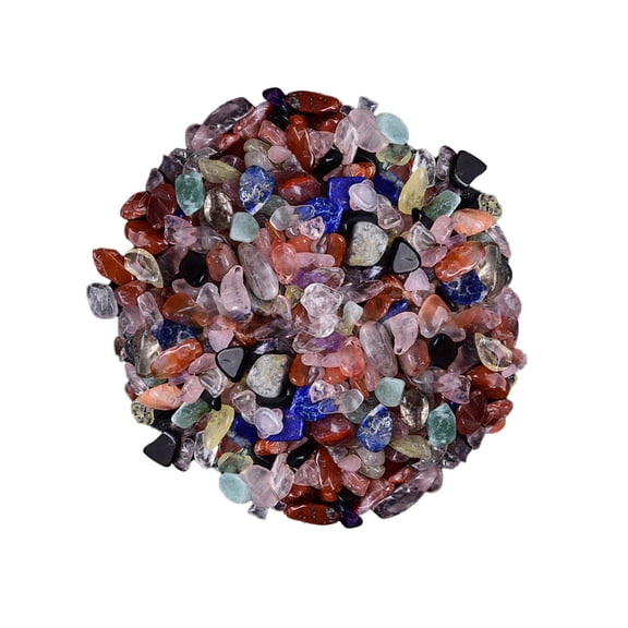 Natural Mixed Quartz Gravel Stones for Aquariums, Terrariums, and Craft Projects, 100 G, Mixed Color