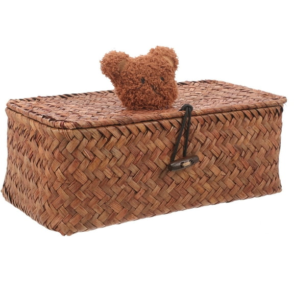 Raindrops Rectangle Storage Box Plush Decorative Bin All Ages present Giving 1Set 9.1X5.1X5.1in