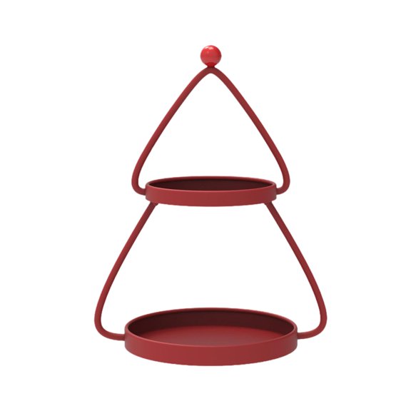 Decorative Storage Rack Serving Tray Plant Display Iron Construction for Holiday Indoor Entertaining