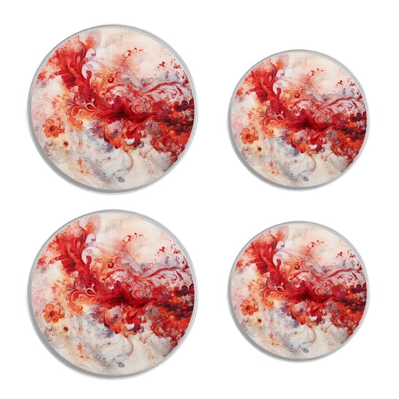 Decorative Stove Burner Covers 4 Pcs Decorative Electric Stove Burner Covers 8Inch And 10Inch ,Art watercolor White Flower art