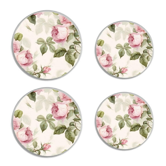 Decorative Stove Burner Covers 4 Pcs Decorative Electric Stove Burner Covers 8Inch And 10Inch ,Farmhouse Animal White Horse Peace Pattern