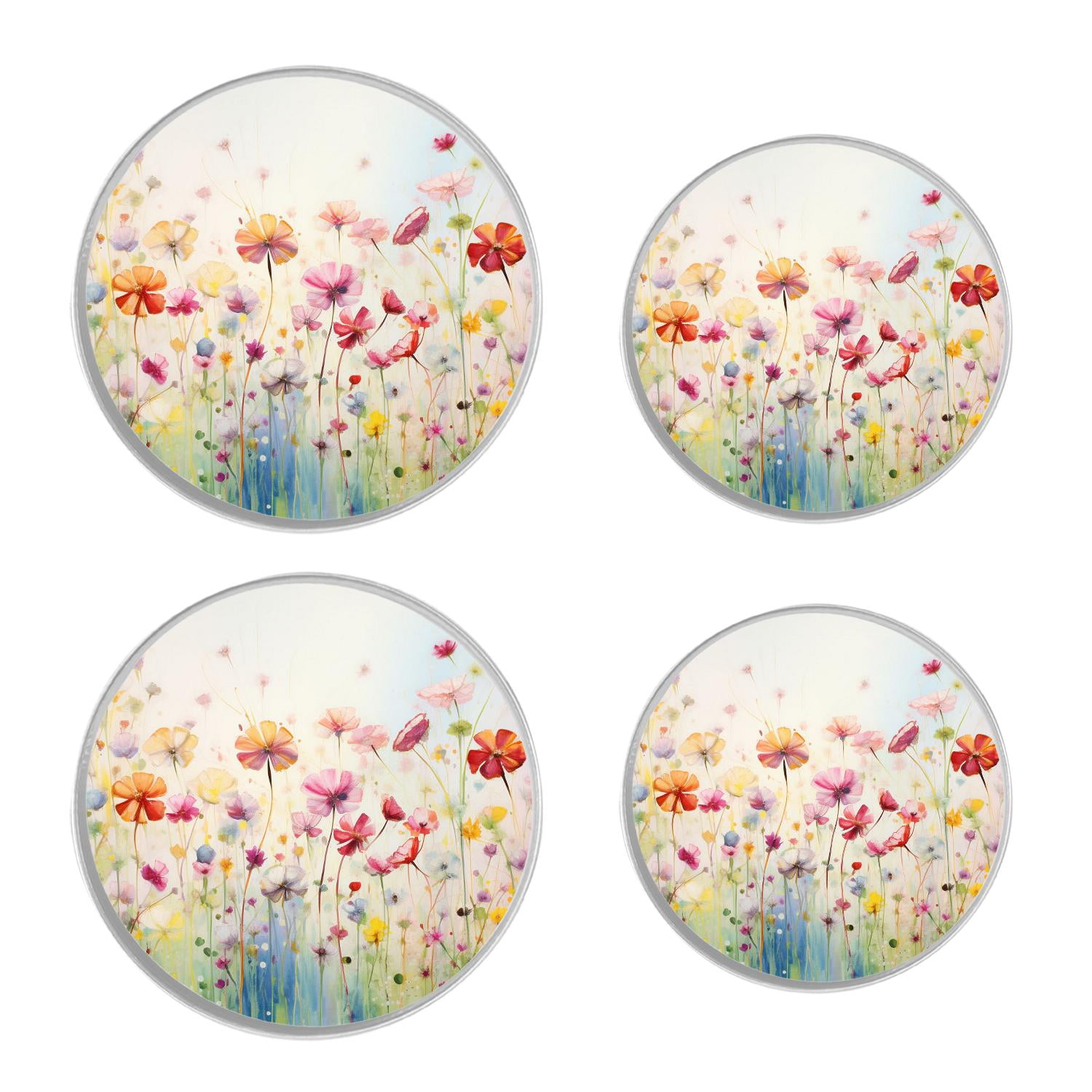 Decorative Stove Burner Covers 4 Pcs Decorative Electric Stove Burner Covers 8Inch And 10Inch ,Happy Pug Dog drawing