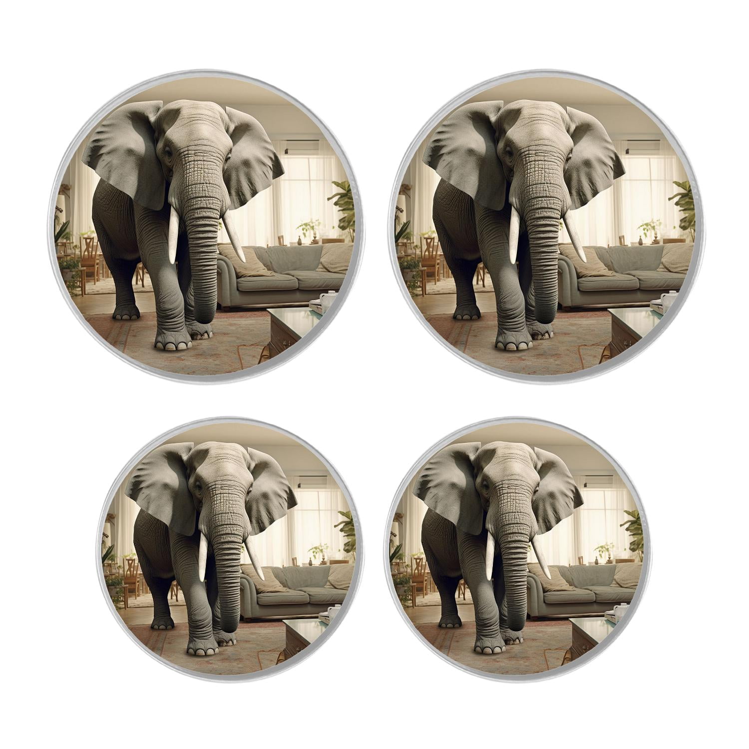 Decorative Stove Burner Covers 4 Pcs Metal Round Stove Burner Covers