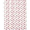 thumbnail image 1 of Decorative Strawberry Print - Easy Care Fabric Shower Curtain with Reinforced Buttonholes, for Bathroom Showers, Stalls and Bathtubs, Machine Washable - 72" x 72" - Red/White, 1 of 6