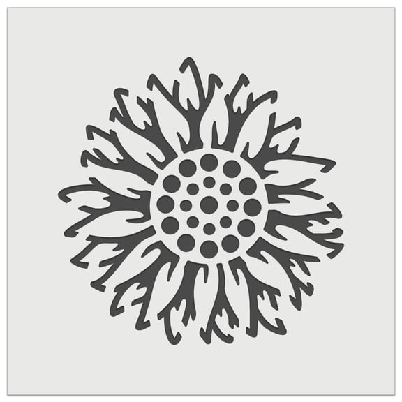 Decorative Sunflower DIY Cookie Wall Craft Stencil - 3.5 Inch