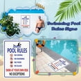 Decorative Swimming Pool Rules Signs Indoor/Outdoor Aluminum Metals